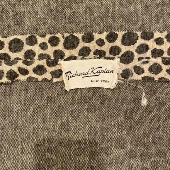 - Richard Kaplan Wool long animal print dress - Picture 8 of 12